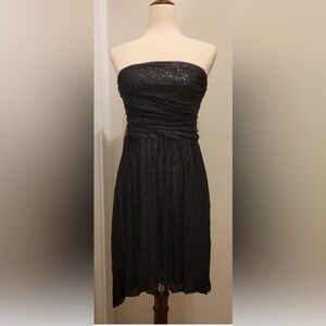 Express Elegant Black Strapless Dress size 2